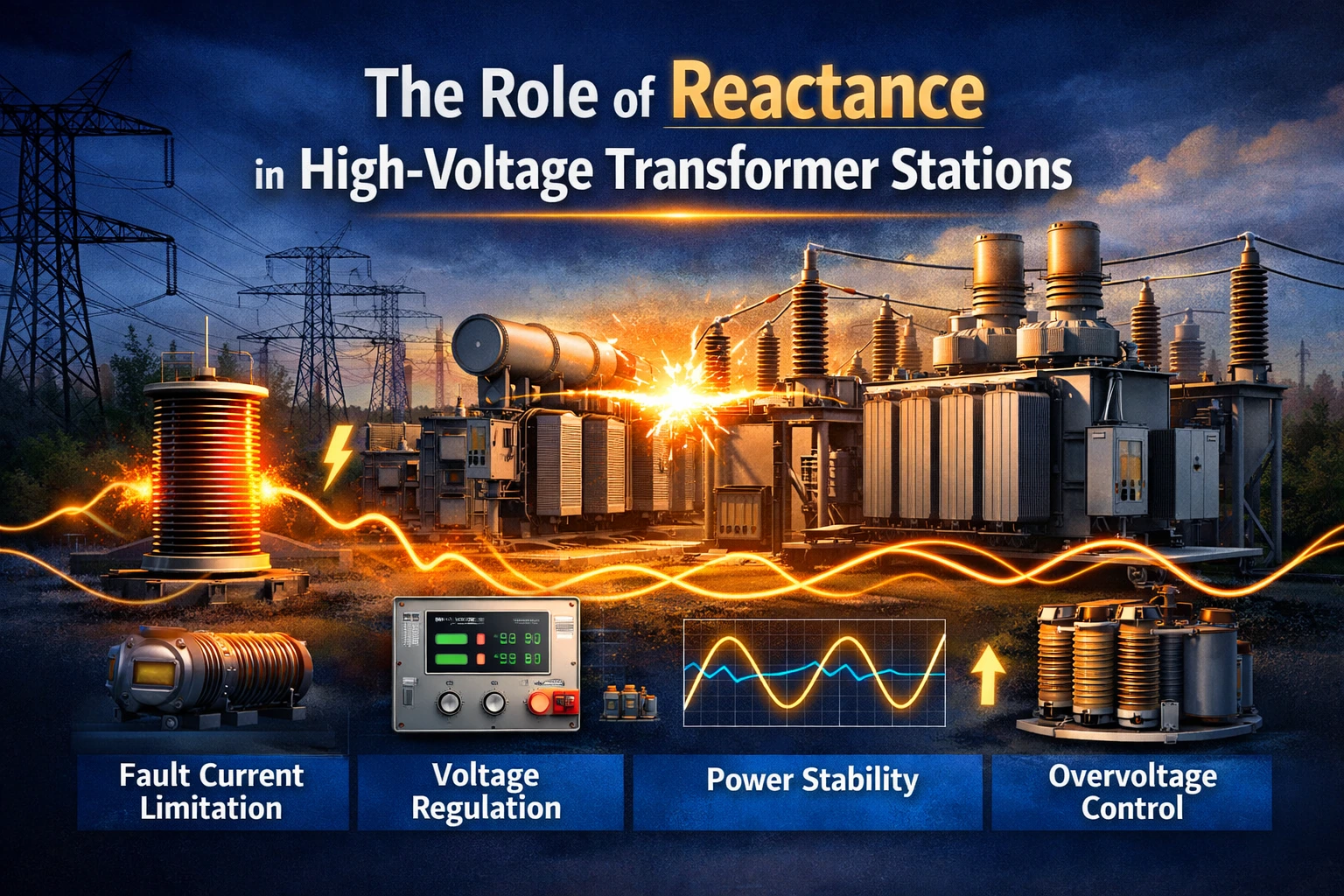 Reactance in High-Voltage Transformer Stations